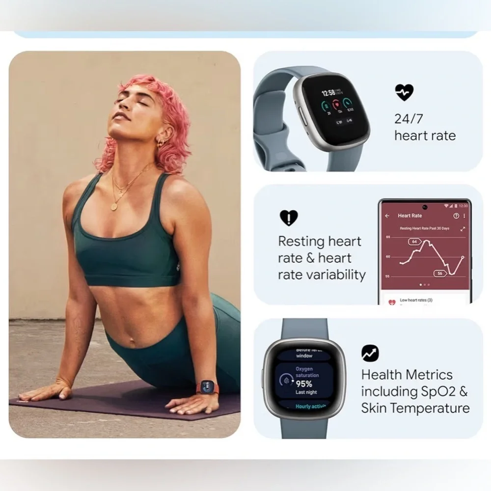 Smart Fitness Tracker with Blue Band New the Box Alittle damage